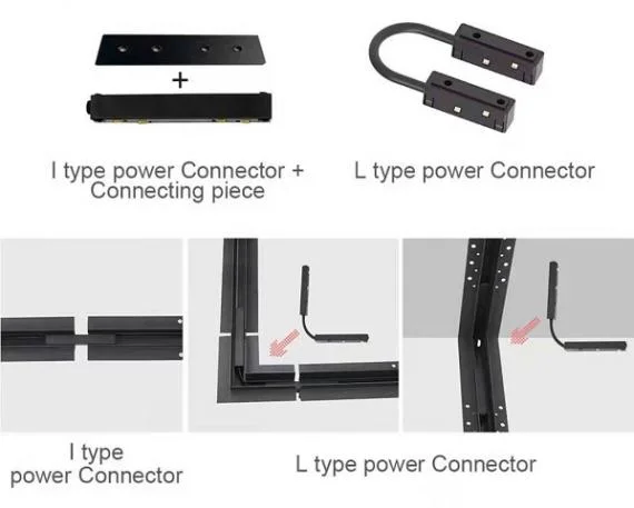 Light System Low Voltage LED Magnetic Track DC48V Recessed Surface Mounted