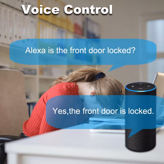 Sensor de porta/janela antomatic sem fio para segurança de alarme residencial inteligente anti