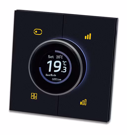 Casa inteligente Zigbee Sensor de temperatura de umidade sem fio Controlador de temperatura digital