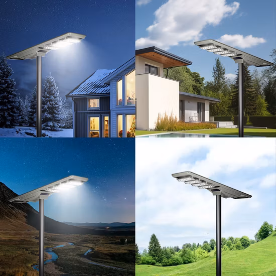Holofote à prova d'água LED luz solar para parede de rua holofote solar externo